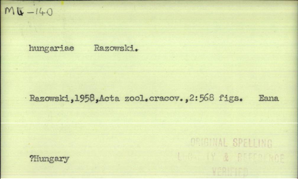 front of card